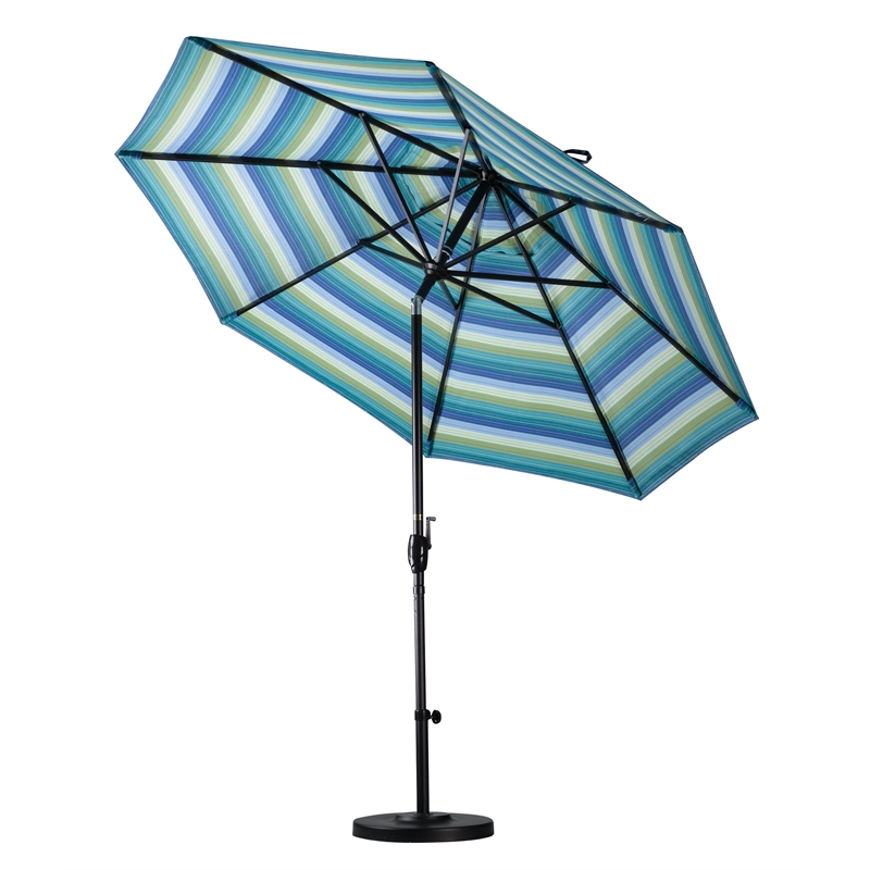 California Umbrella 9' Patio Umbrella in Woven Granite