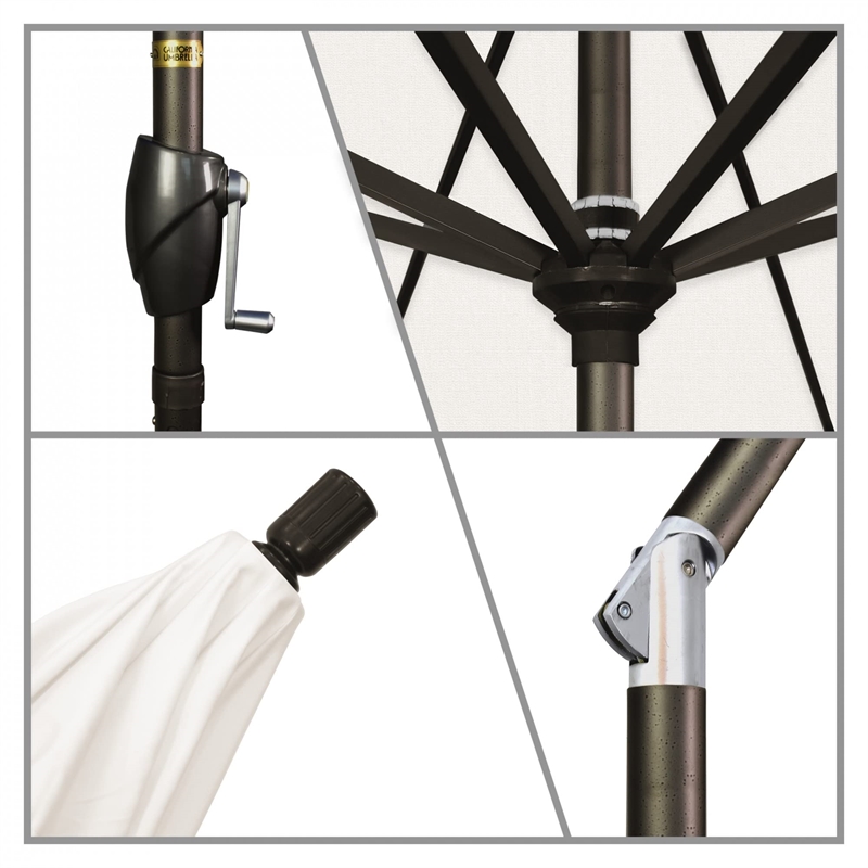 California Umbrella 9' Patio Umbrella in Canvas