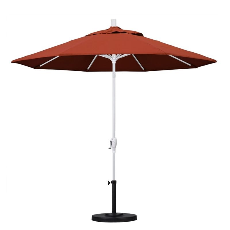 California Umbrella 9' Patio Umbrella in Terracotta