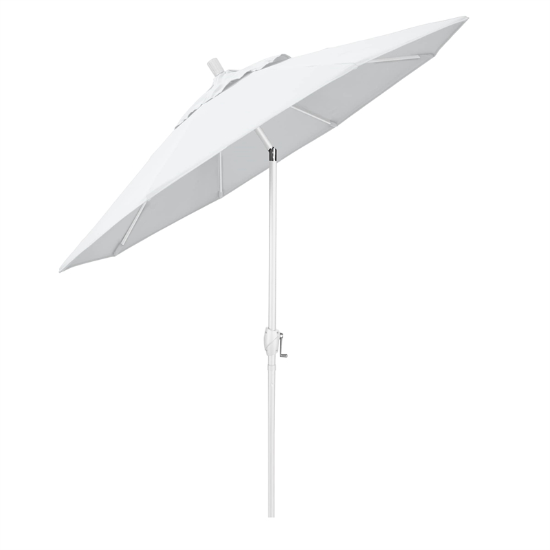 California Umbrella 9' Patio Umbrella in White