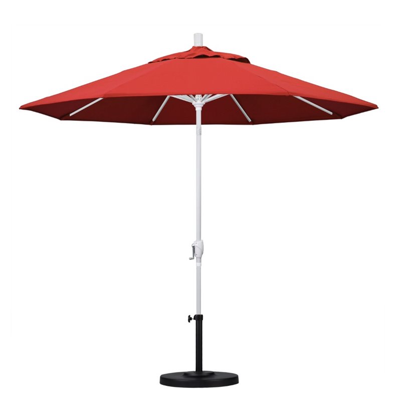 California Umbrella 9' Patio Umbrella in Red
