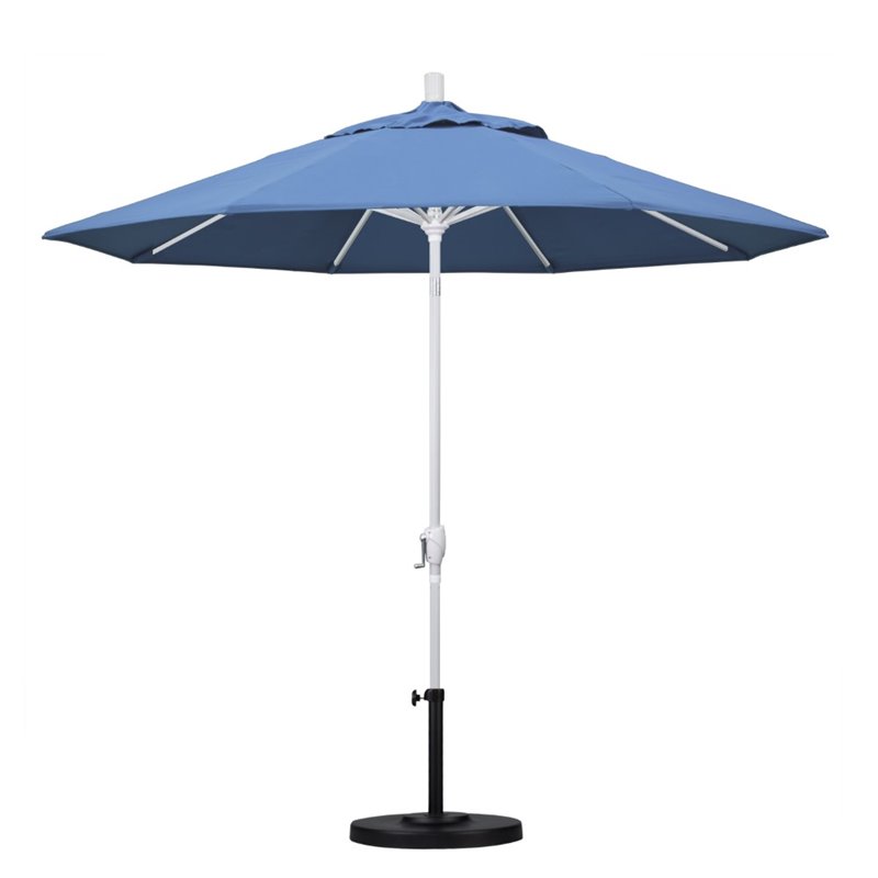 California Umbrella 9' Patio Umbrella in Forest Blue