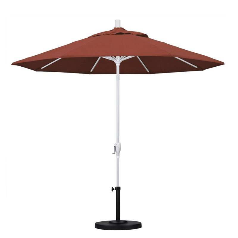 California Umbrella 9' Patio Umbrella in Terracotta