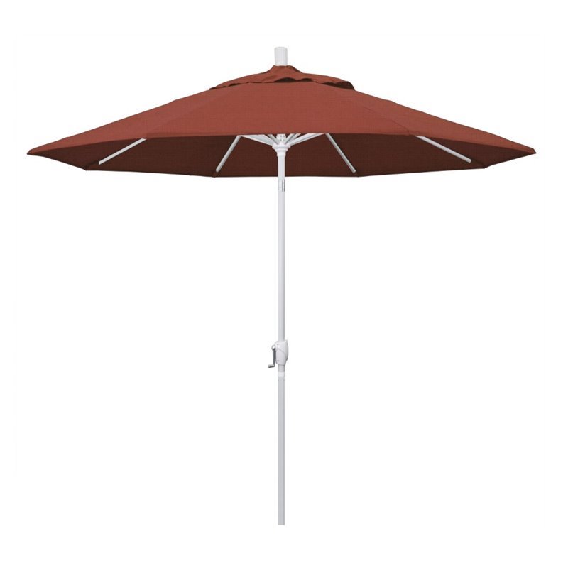 California Umbrella 9' Patio Umbrella in Terracotta