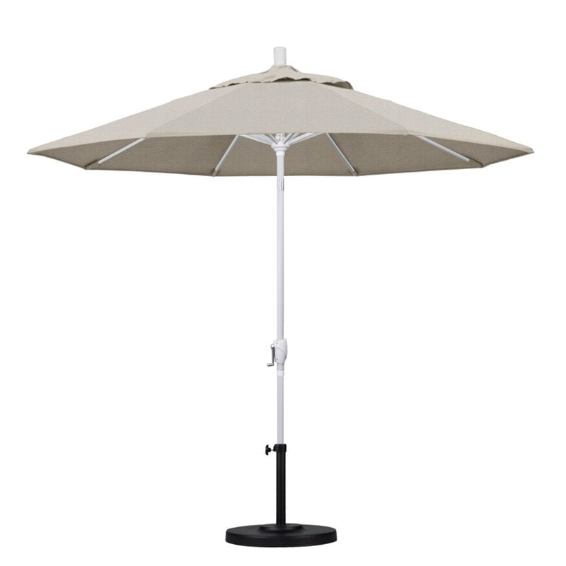 California Umbrella 9' Patio Umbrella in Woven Granite