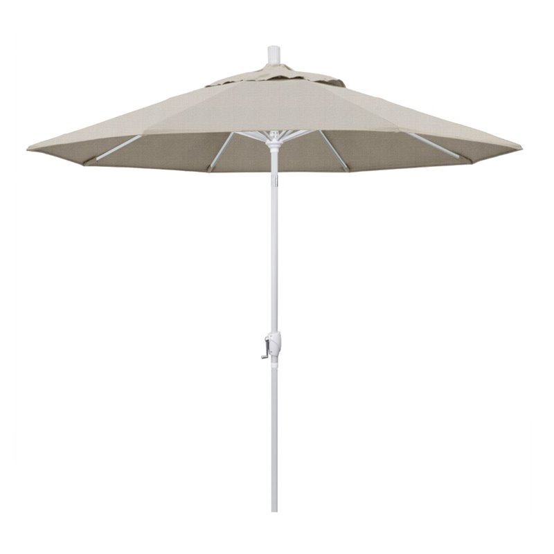 California Umbrella 9' Patio Umbrella in Woven Granite
