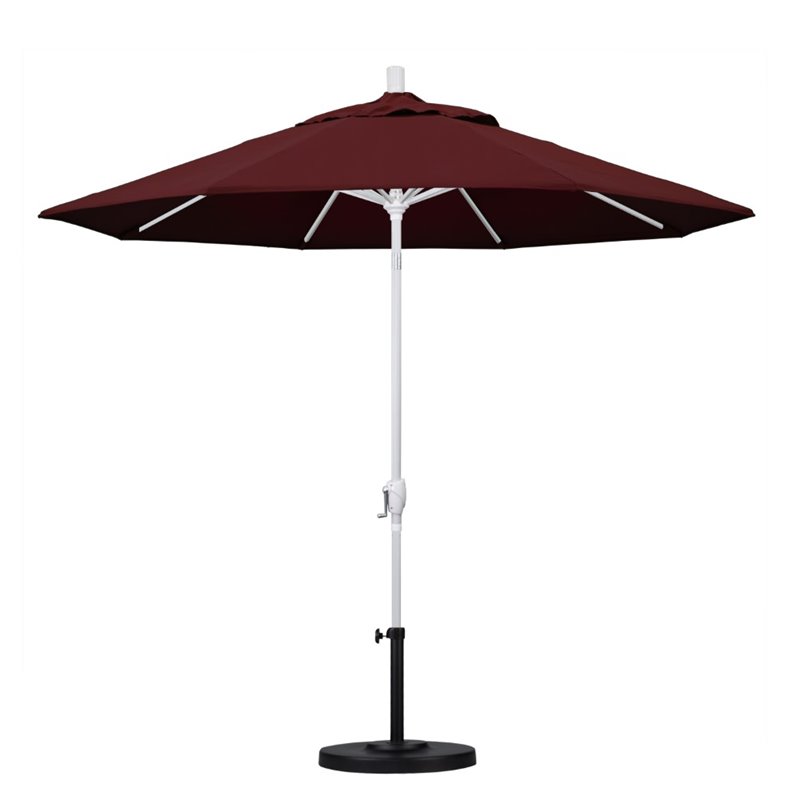 California Umbrella 9' Patio Umbrella in Burgundy