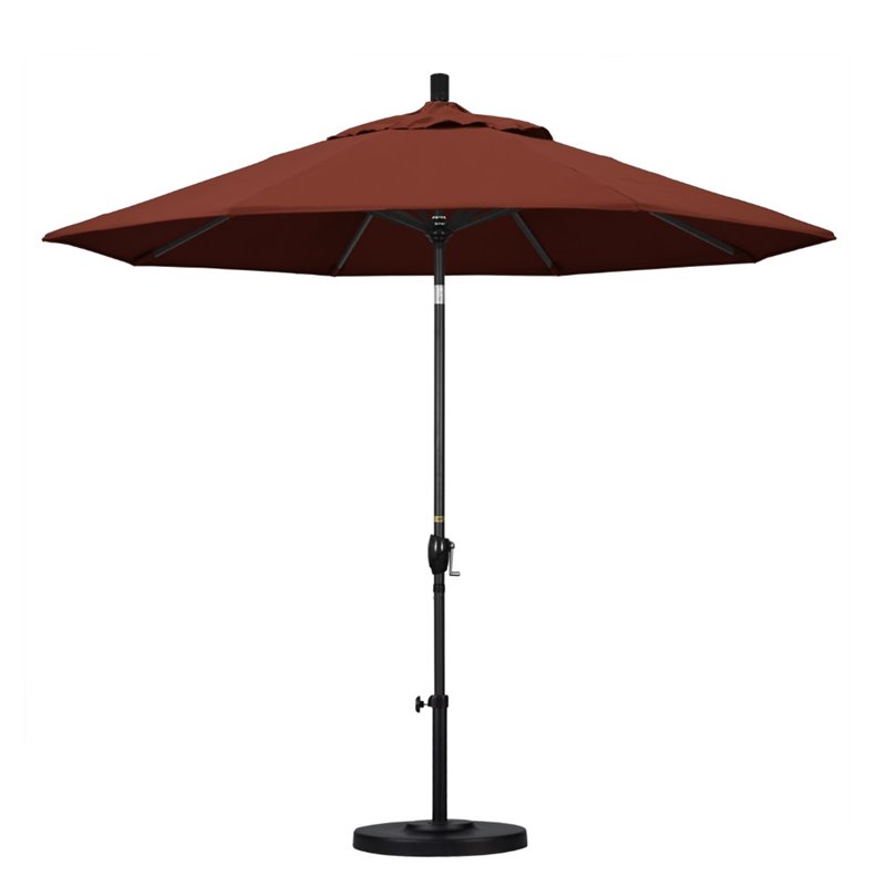 California Umbrella 9' Patio Umbrella in Henna