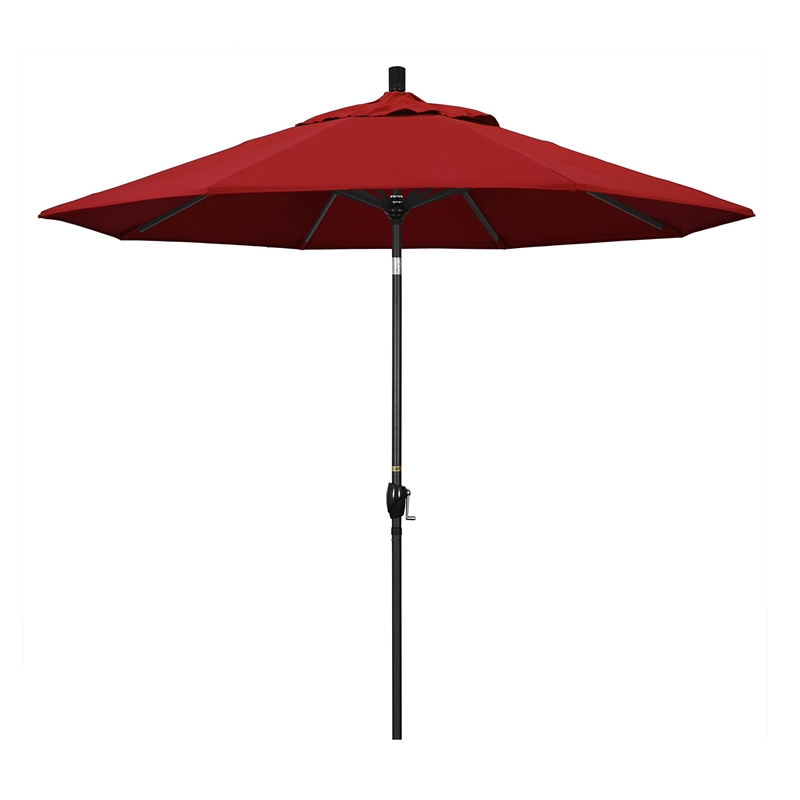 California Umbrella 9' Patio Umbrella in Red
