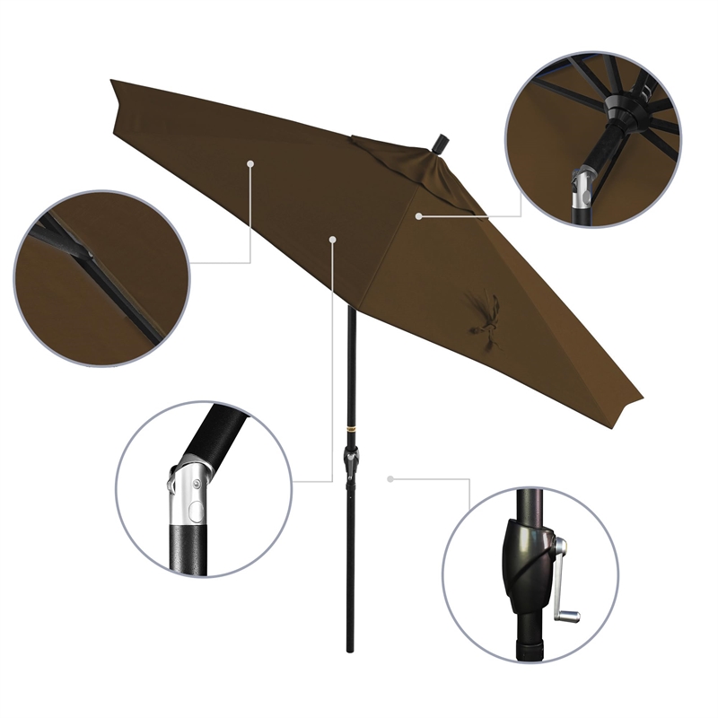California Umbrella 9' Patio Umbrella in Mocha