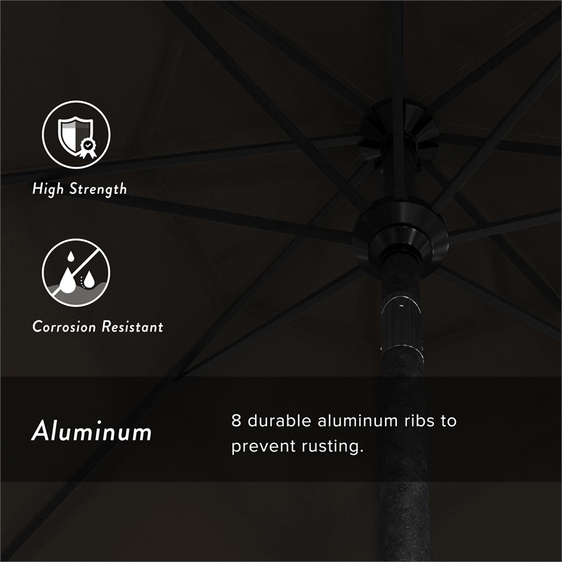 California Umbrella 9' Patio Umbrella in Mocha