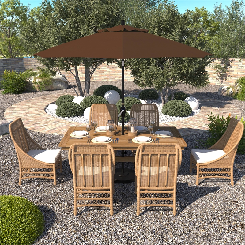 California Umbrella 9' Patio Umbrella in Mocha