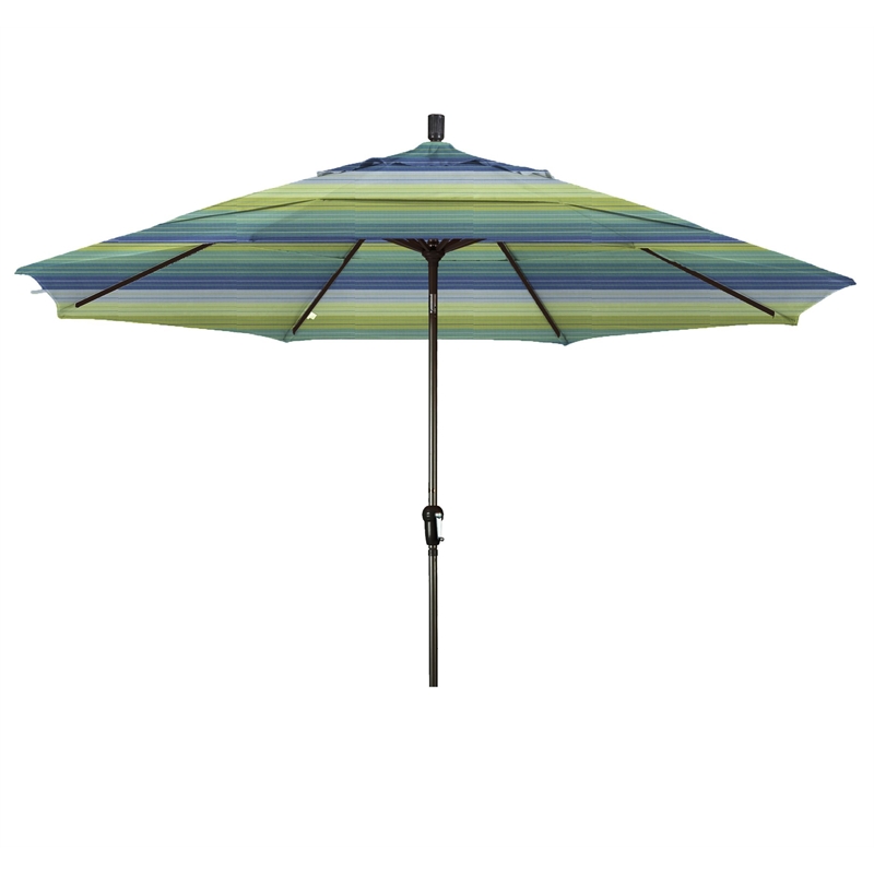 California Umbrella 11' Patio Umbrella in Seville Seaside