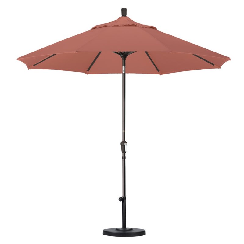 California Umbrella 9' Patio Umbrella in Henna