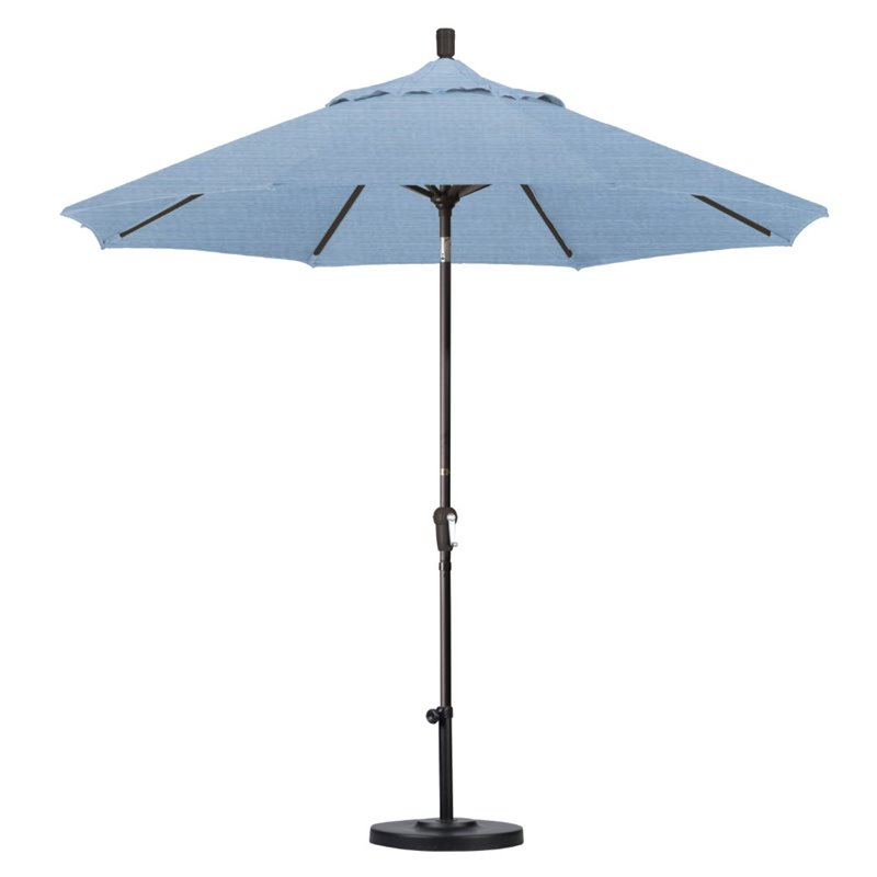 California Umbrella 9' Patio Umbrella in Air Blue