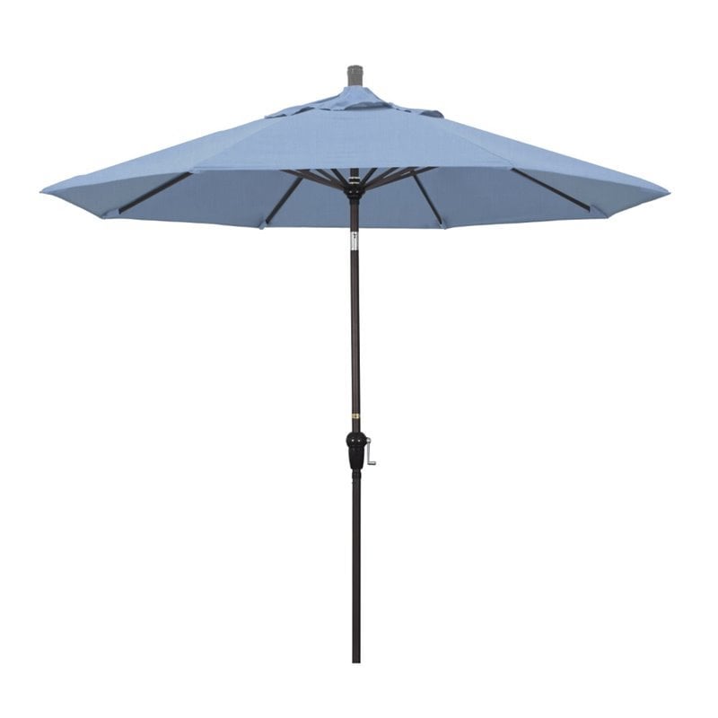 California Umbrella 9' Patio Umbrella in Air Blue