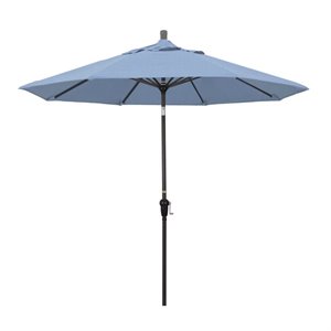 California Umbrella 9' Patio Umbrella in Air Blue