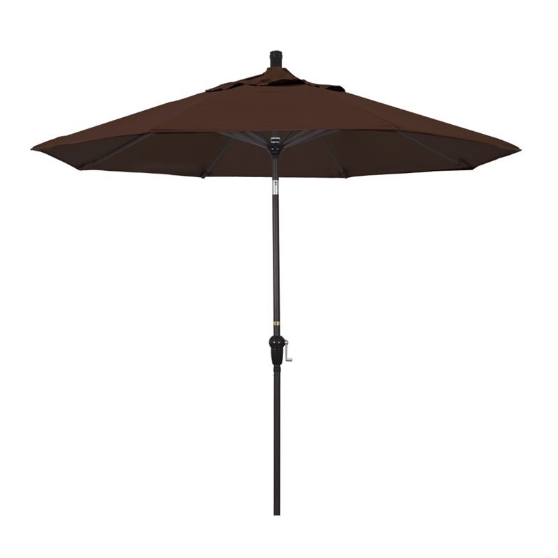 California Umbrella 9' Patio Umbrella in Bay Brown