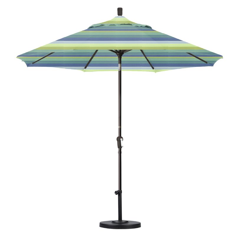California Umbrella 9' Patio Umbrella in Seville Seaside