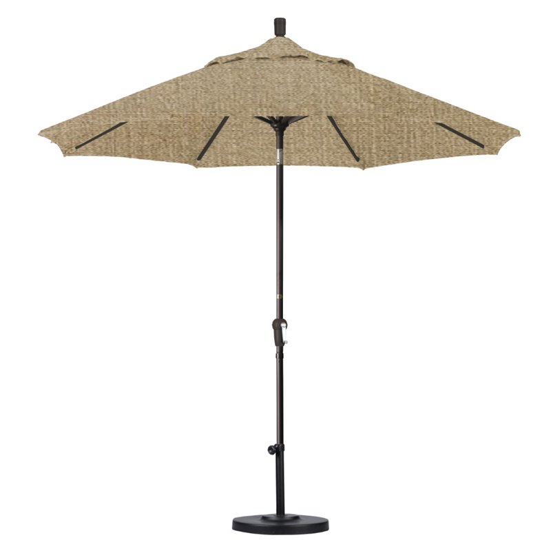 California Umbrella 9' Patio Umbrella in Linen Sesame