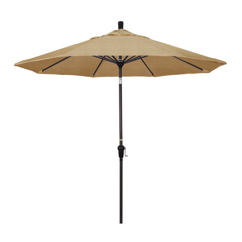 California Umbrella 9' Patio Umbrella in Linen Sesame