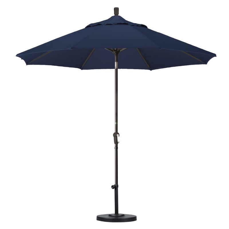 California Umbrella 9' Patio Umbrella in Navy Blue
