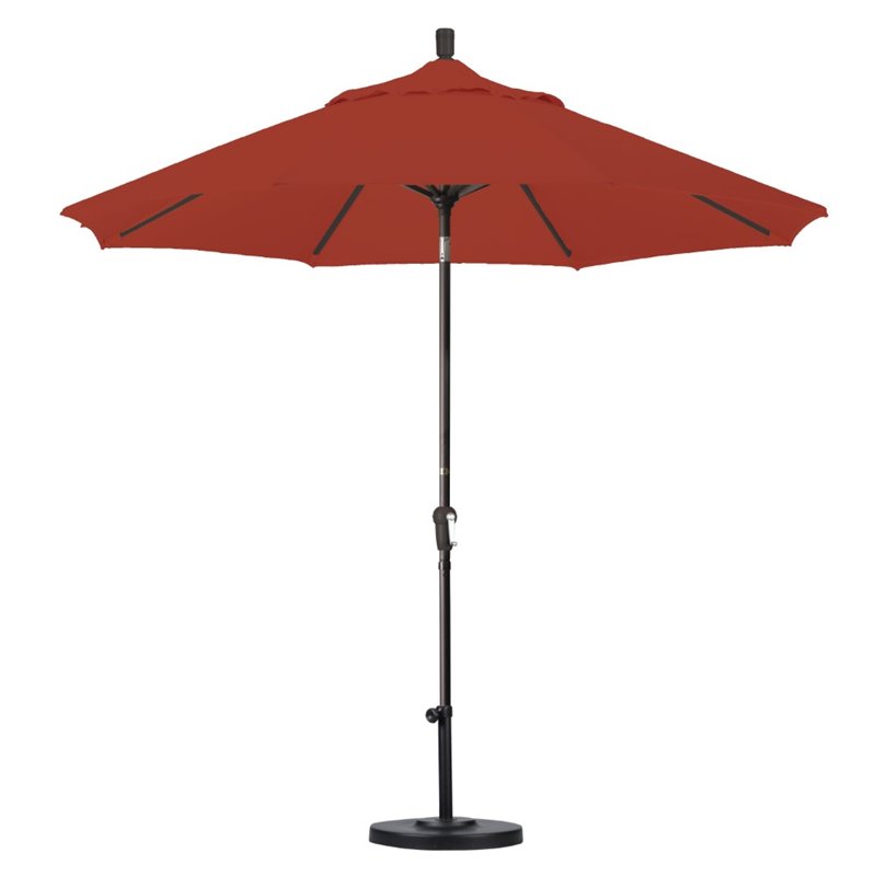 California Umbrella 9' Patio Umbrella in Red