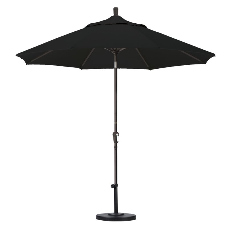 California Umbrella 9' Patio Umbrella in Black