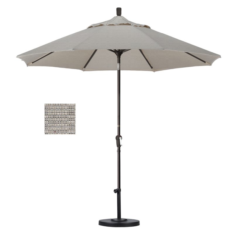 California Umbrella 9' Patio Umbrella in Woven Granite