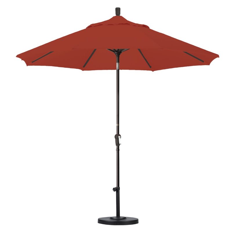 California Umbrella 9' Patio Umbrella in Red