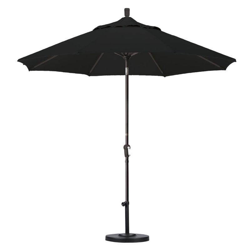 California Umbrella 9' Patio Umbrella in Black