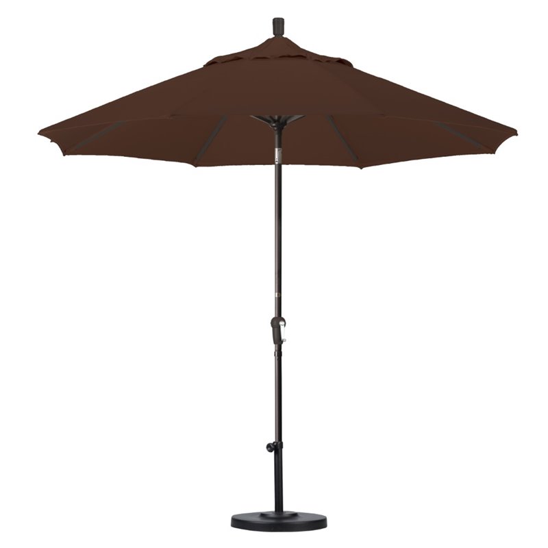 California Umbrella 9' Patio Umbrella in Mocha