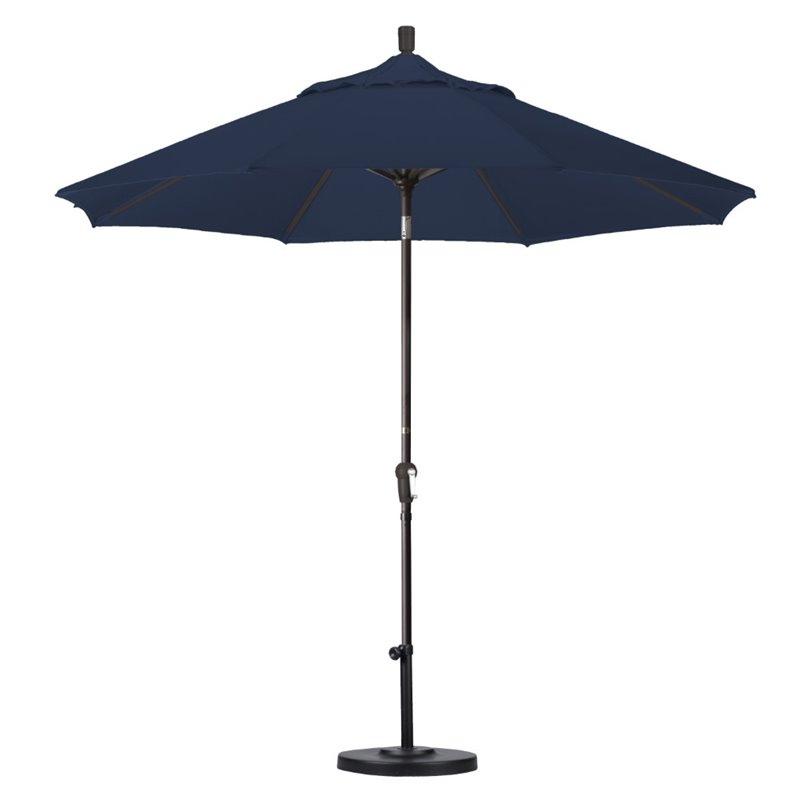 California Umbrella 9' Patio Umbrella in Navy Blue