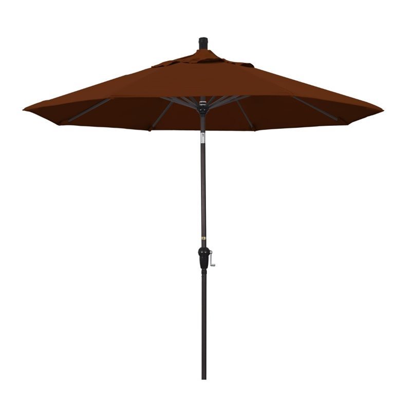 California Umbrella 9' Patio Umbrella in Brick