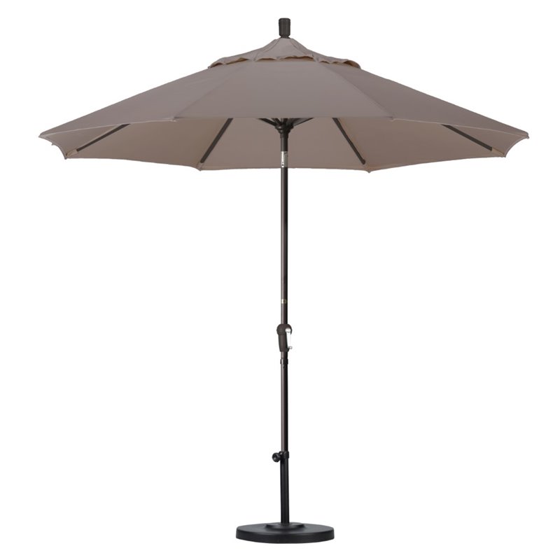 California Umbrella 9' Patio Umbrella in Taupe