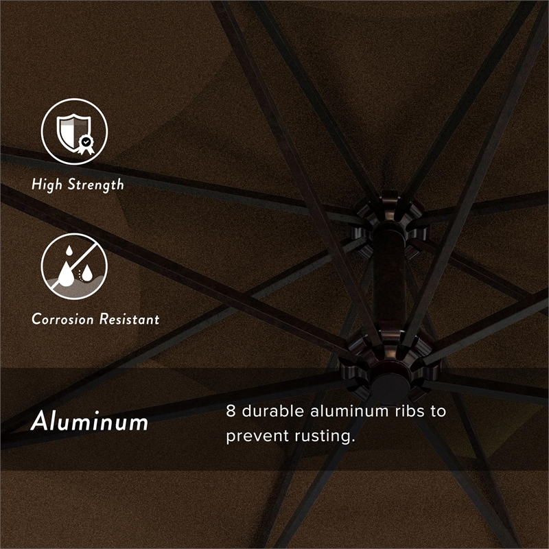 California Umbrella 9' Cantilever Umbrella in Spectrum Cilantro