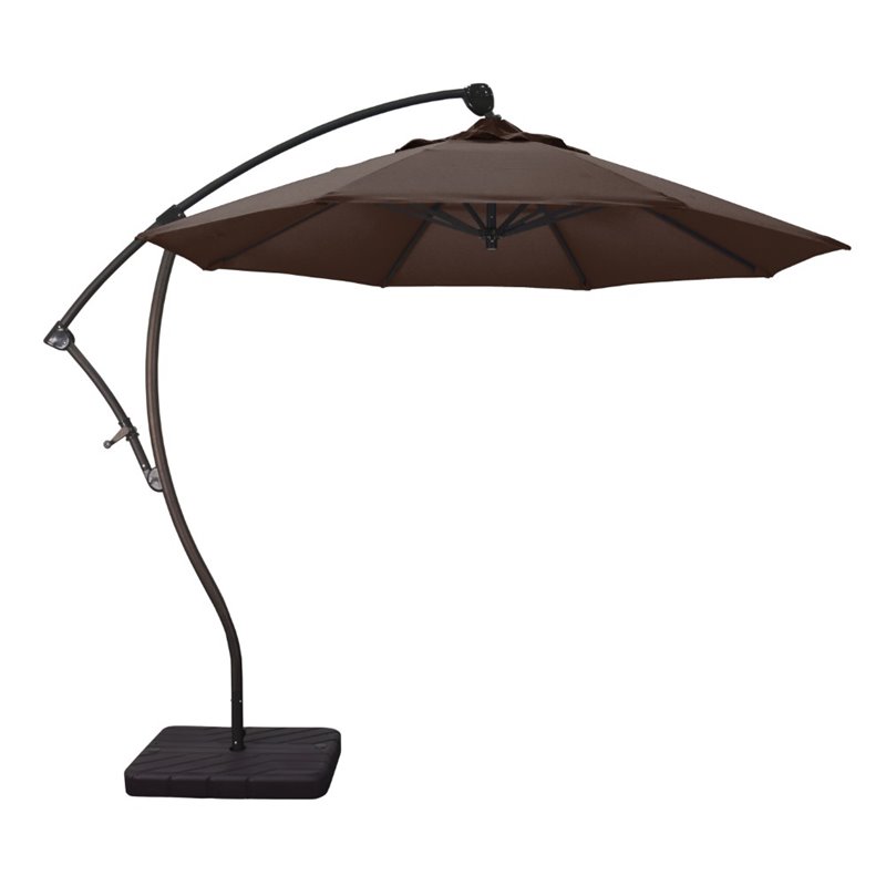 California Umbrella 9' Cantilever Umbrella in Bay Brown