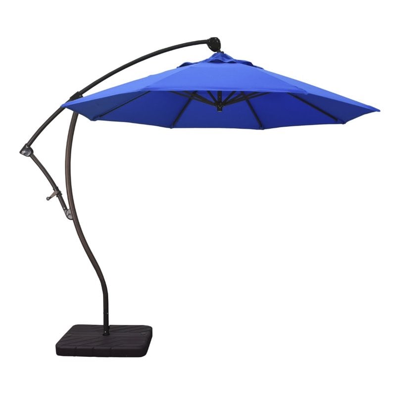 California Umbrella 9' Cantilever Umbrella in Royal Blue