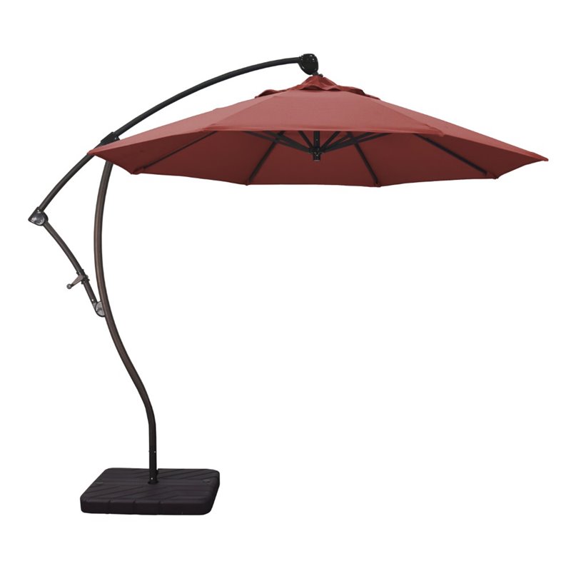 California Umbrella 9' Cantilever Umbrella in Red