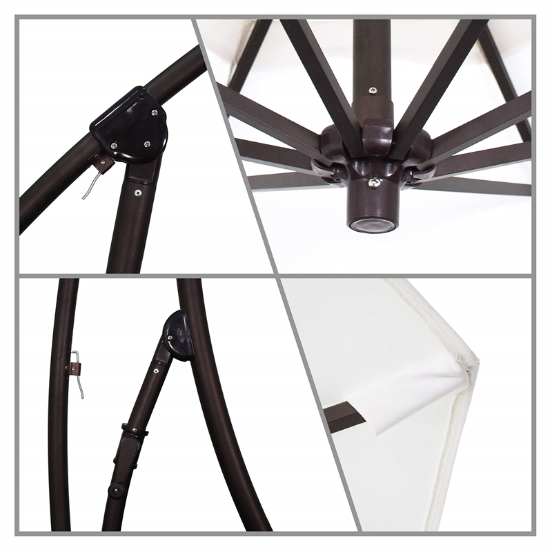 California Umbrella 9' Cantilever Umbrella in Kiwi