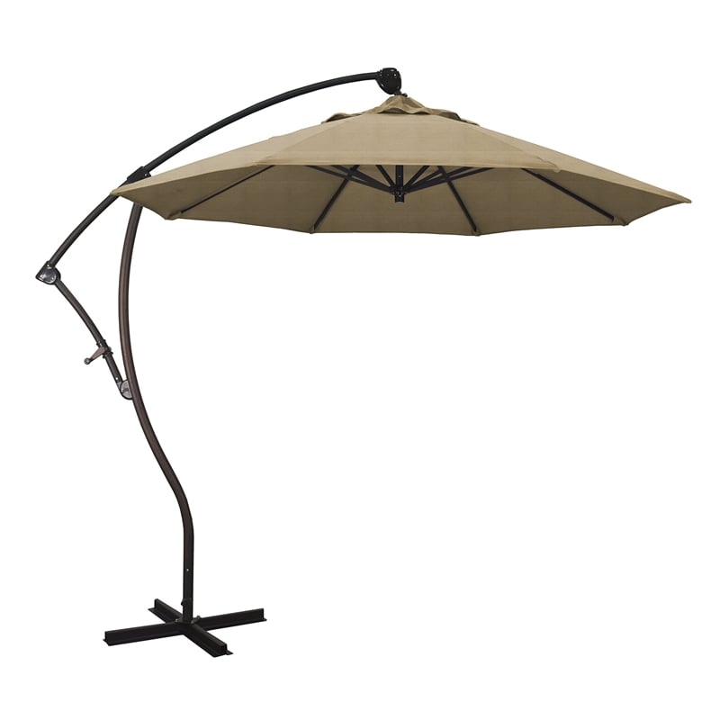 California Umbrella 9' Cantilever Umbrella in Champagne