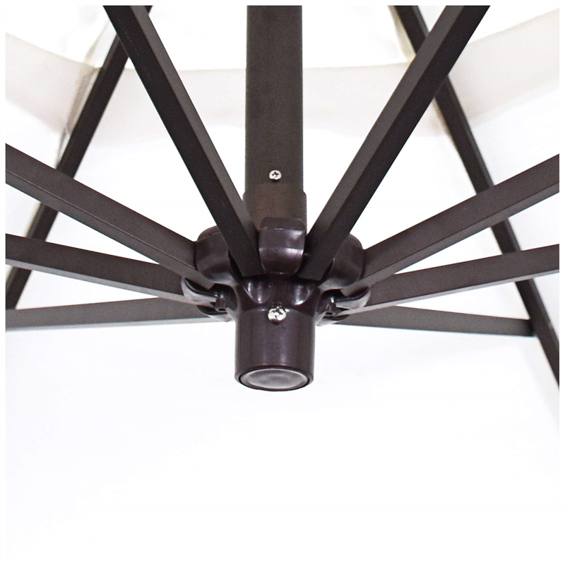 California Umbrella 9' Cantilever Umbrella in Hunter Green