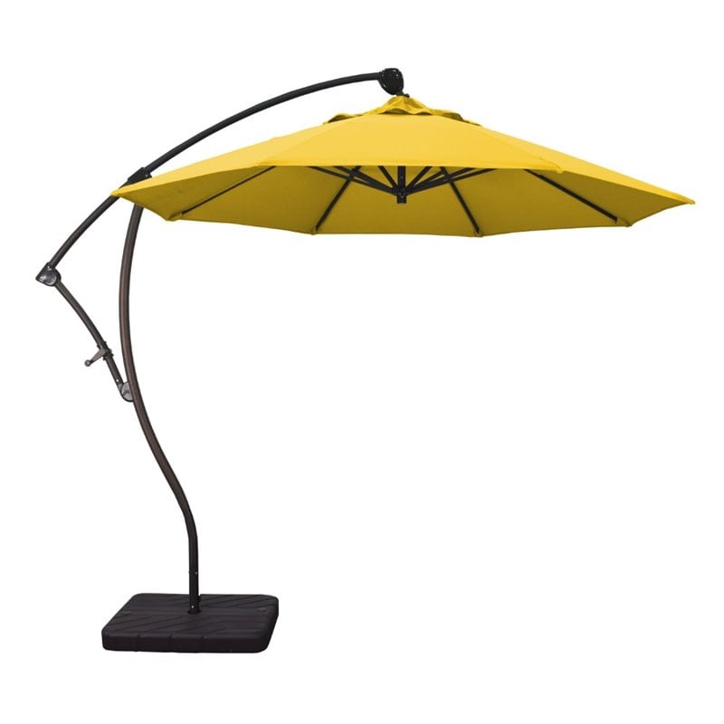 California Umbrella 9' Cantilever Umbrella in Yellow