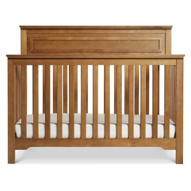 DaVinci Autumn Pine Solid Wood 4-in-1 Convertible Crib in Chestnut