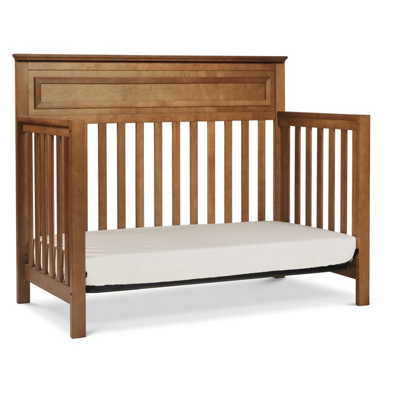 DaVinci Autumn Pine Solid Wood 4-in-1 Convertible Crib in Chestnut