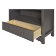DaVinci Universal 5-Adjustable Pine Wood Shelf Kids Bookcase in Slate