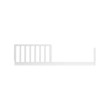 DaVinci Poppy Regency Toddler Bed Conversion Kit in White