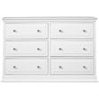 Davinci Signature 6-Drawer Double Dresser in White