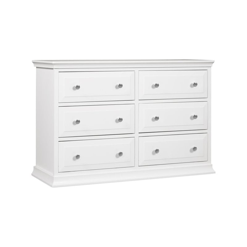 Davinci Signature 6-Drawer Double Dresser in White