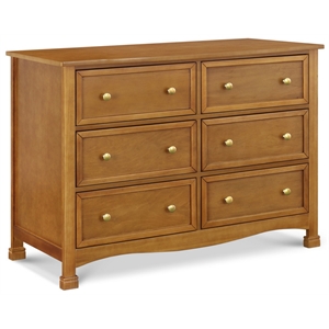 DaVinci Kalani 6 Drawer Double Wide Dresser in Chestnut